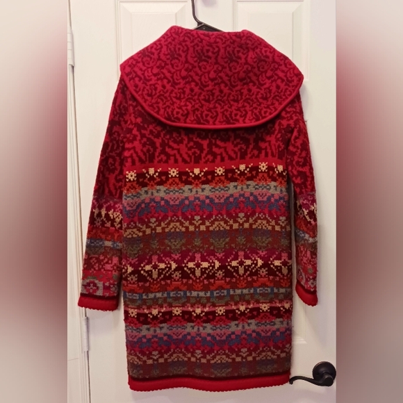Sundance Vibrant Red Knit Cardigan - Picture 2 of 4